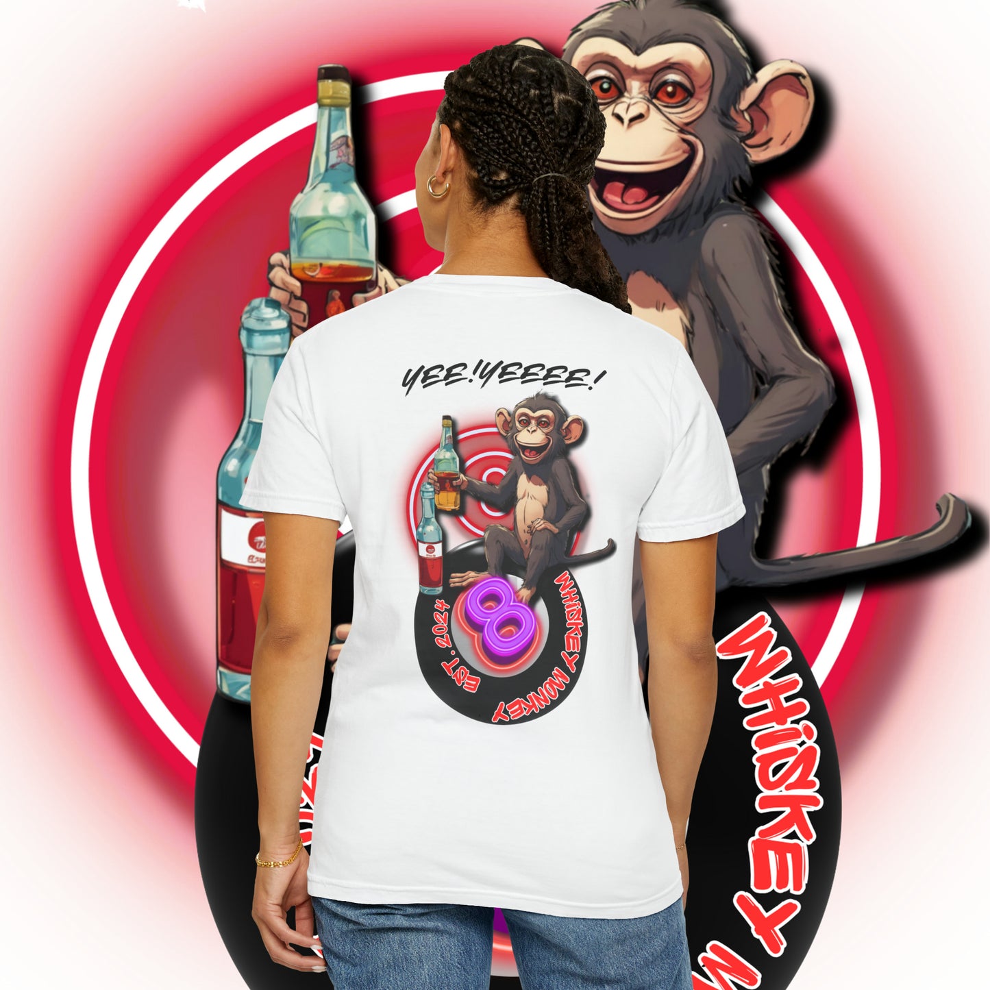 8 Ball Monkey Tee