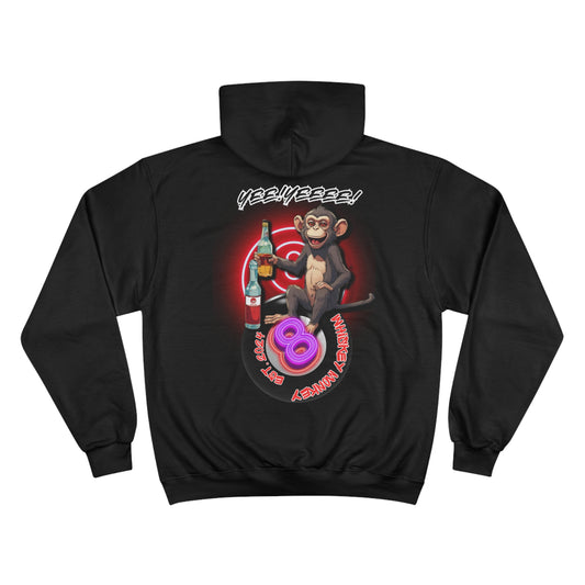 8 Ball Monkey Champion Hoodie