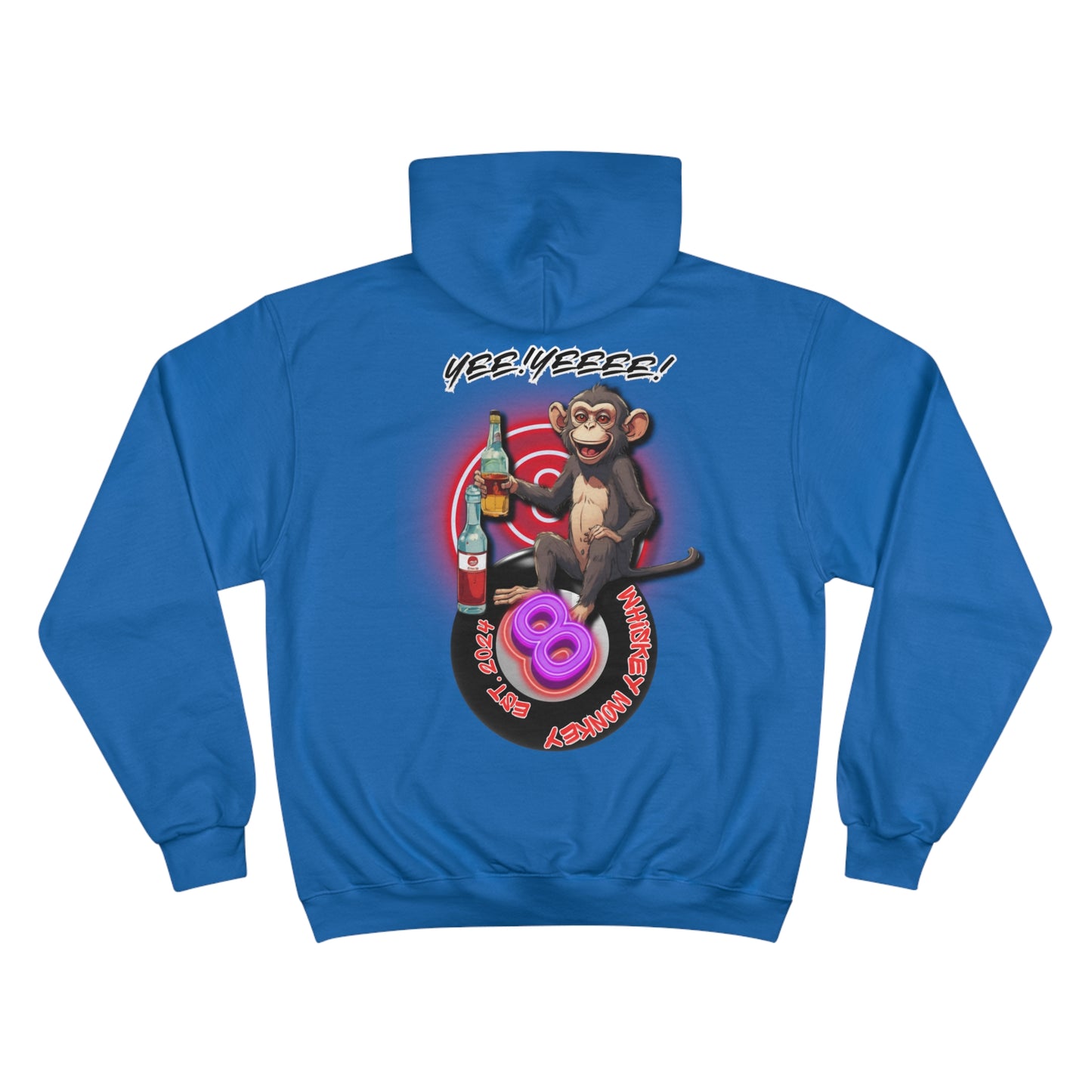 8 Ball Monkey Champion Hoodie