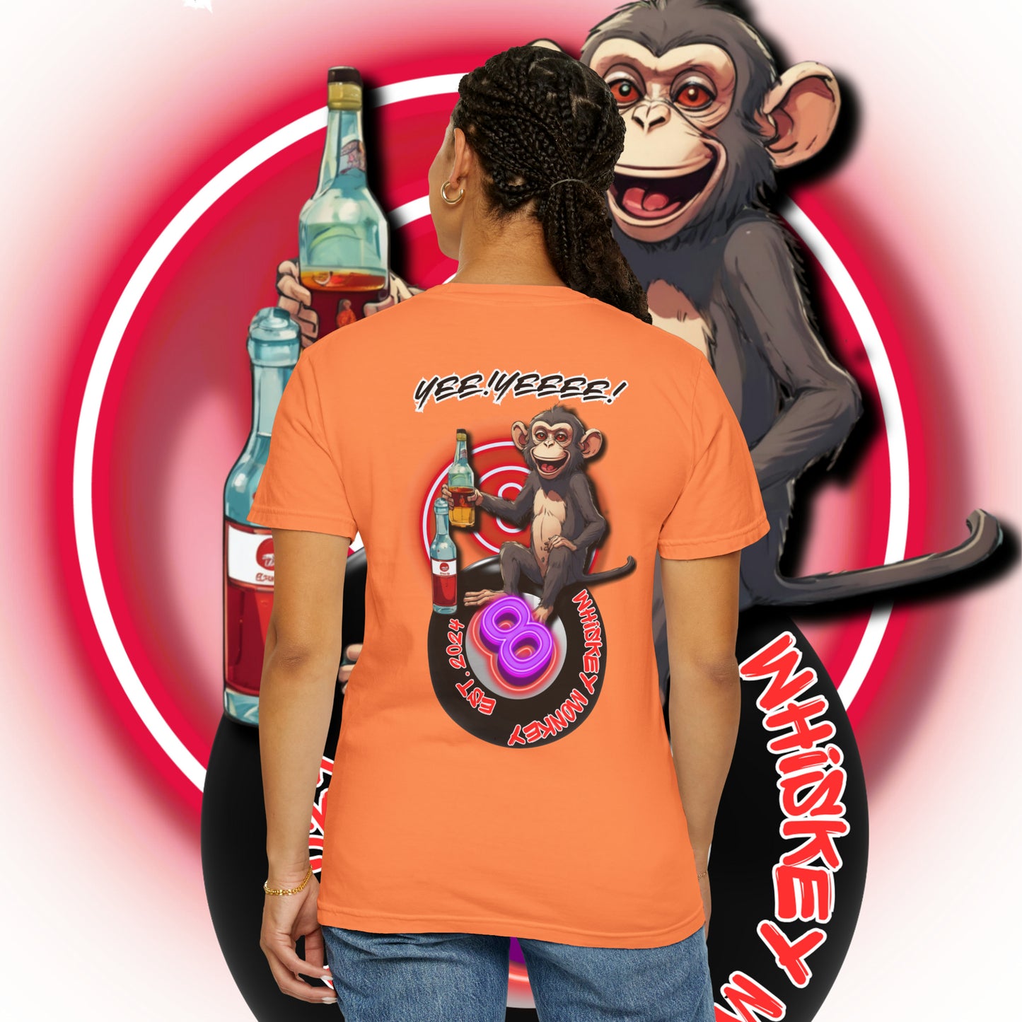 8 Ball Monkey Tee