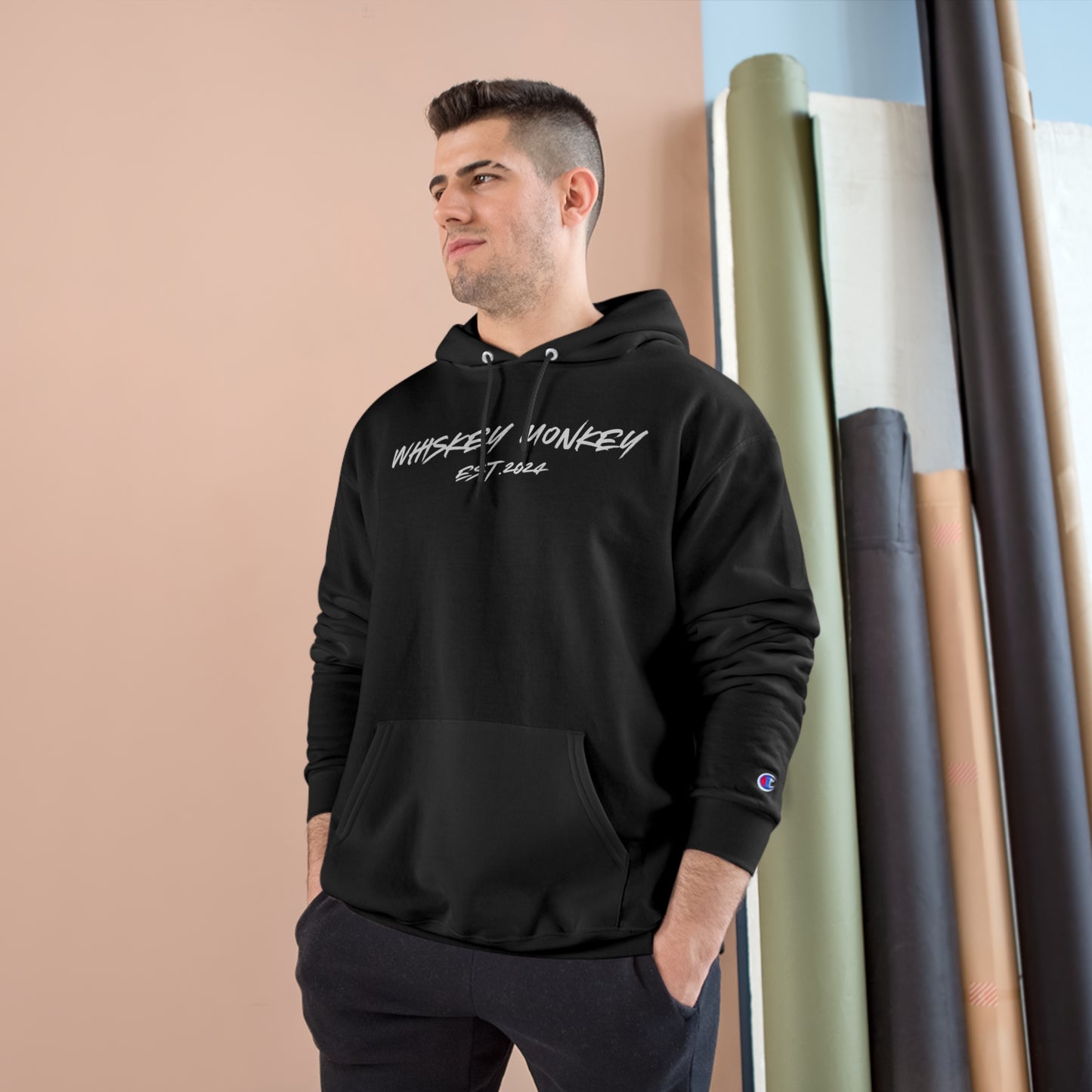 8 Ball Monkey Champion Hoodie