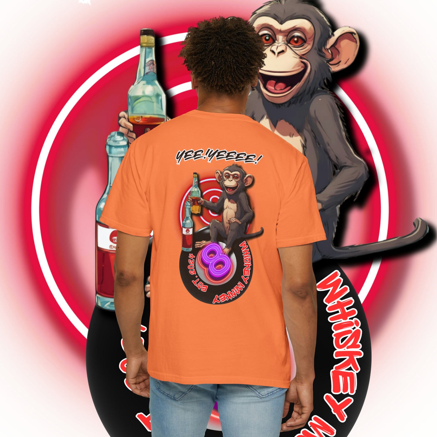 8 Ball Monkey Tee