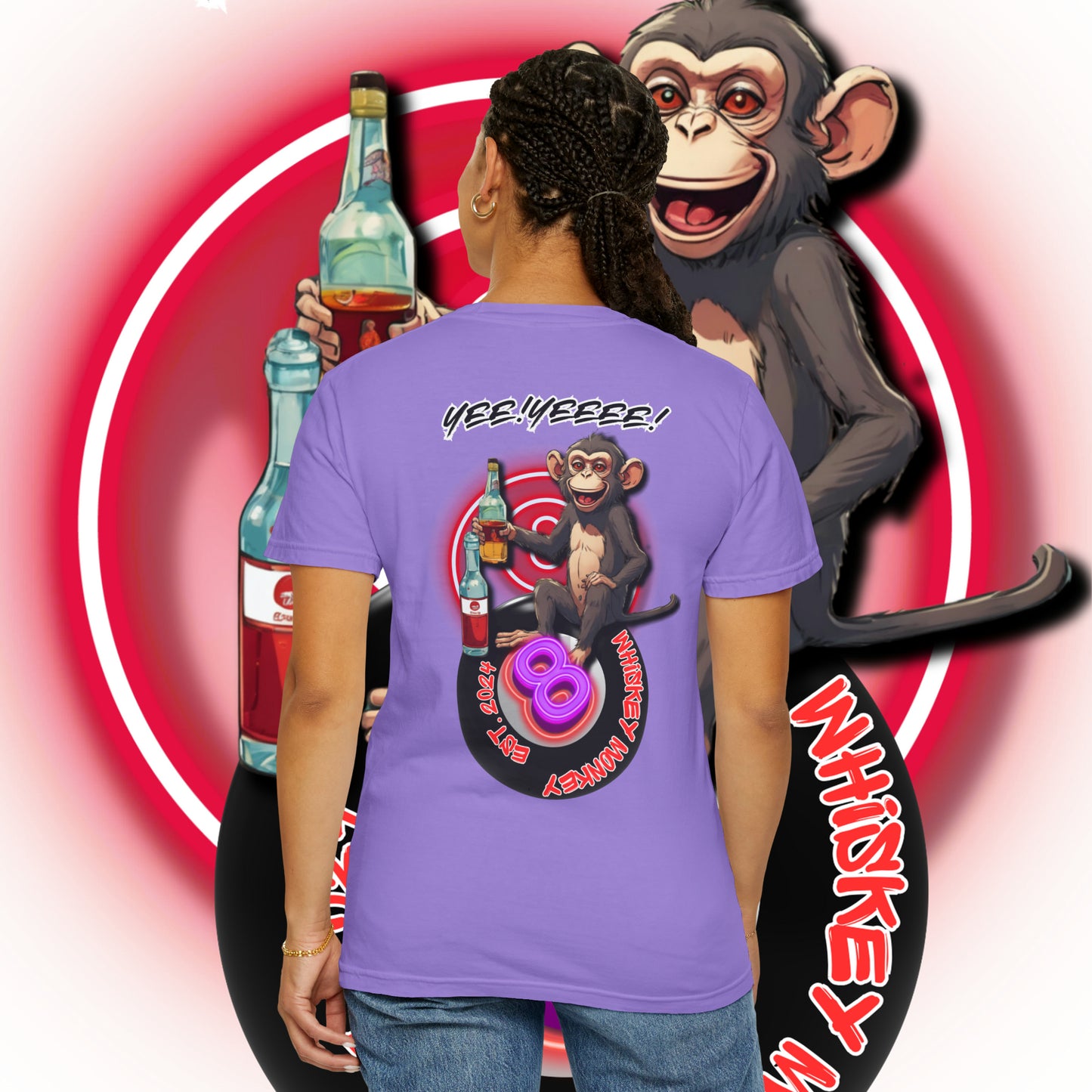 8 Ball Monkey Tee