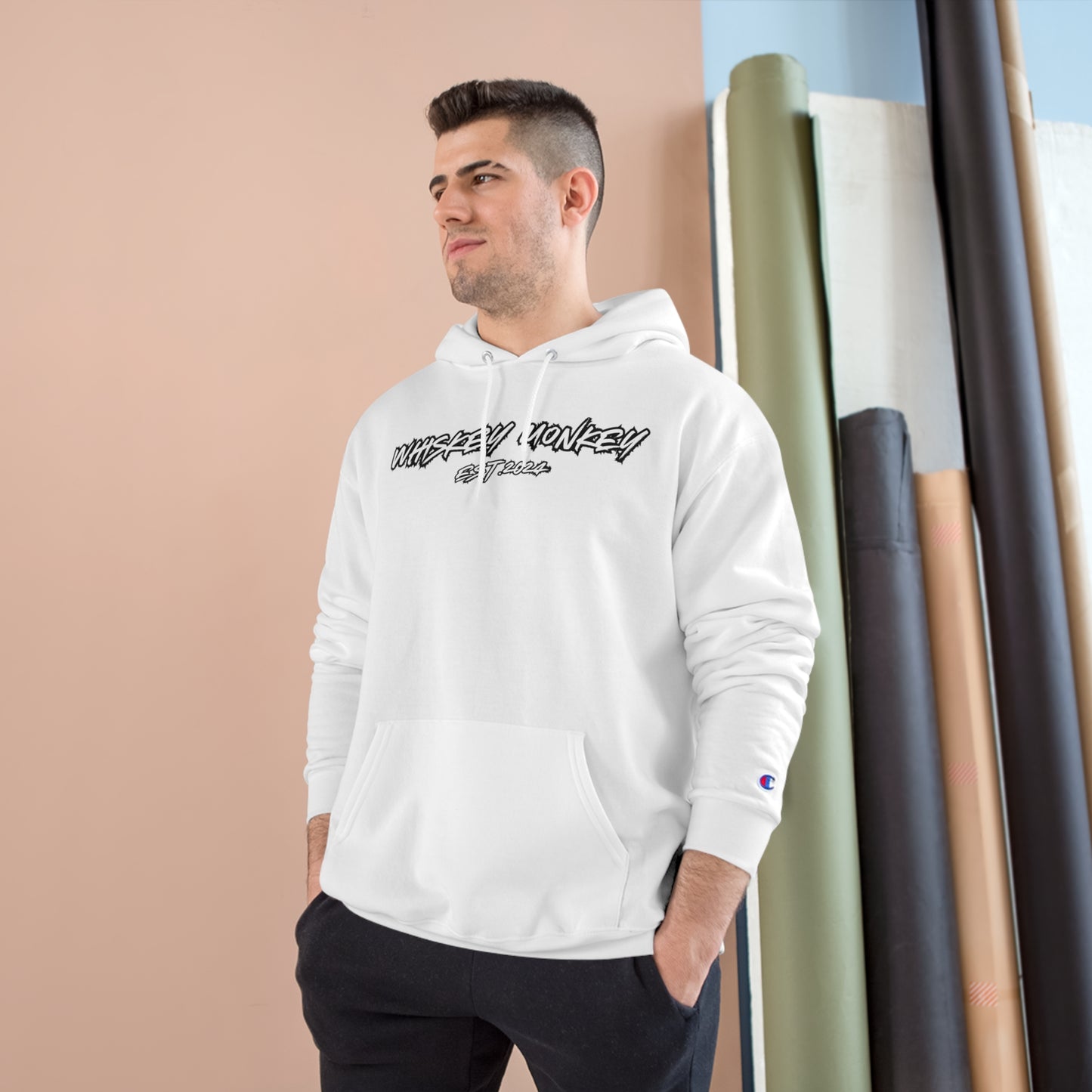 8 Ball Monkey Champion Hoodie