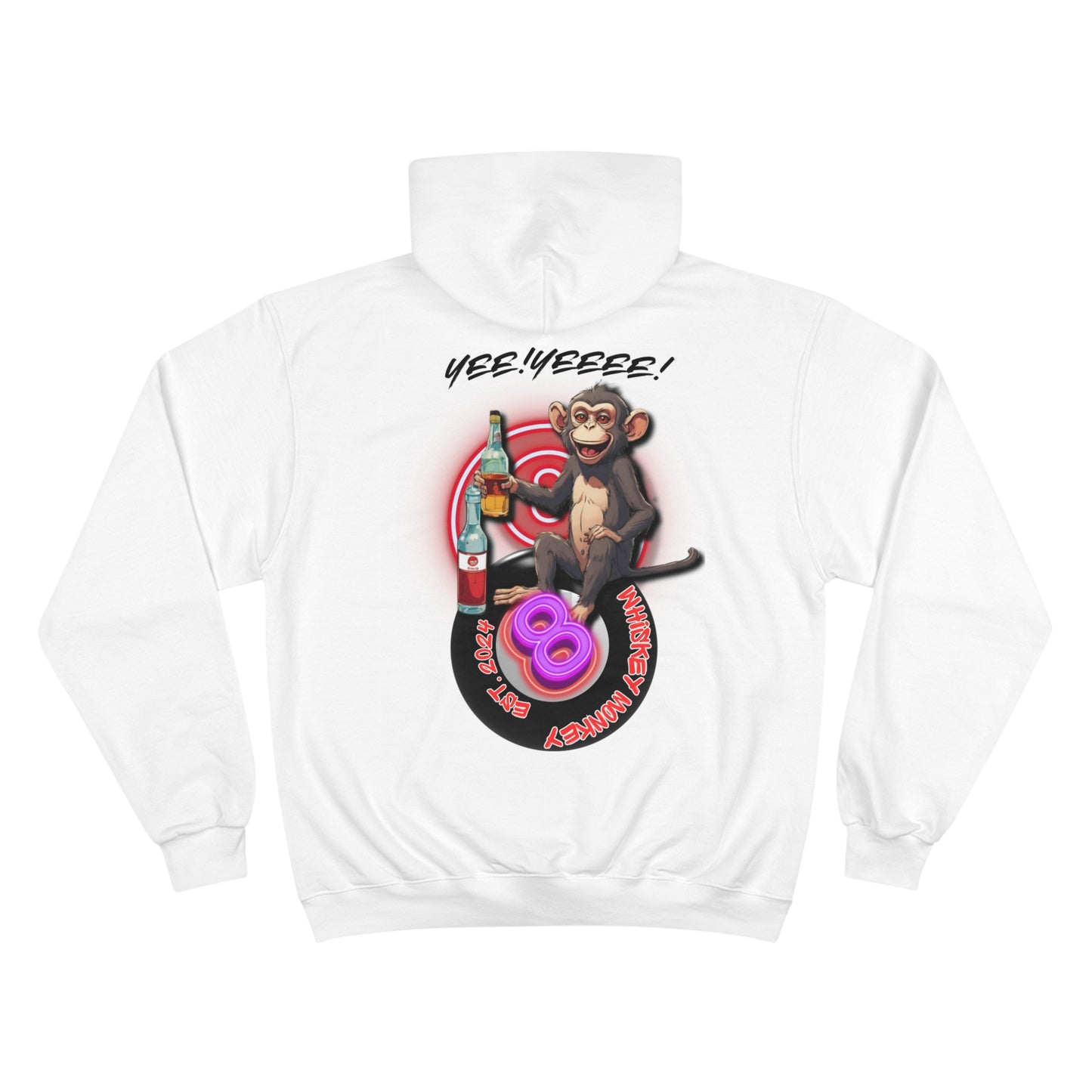 8 Ball Monkey Champion Hoodie