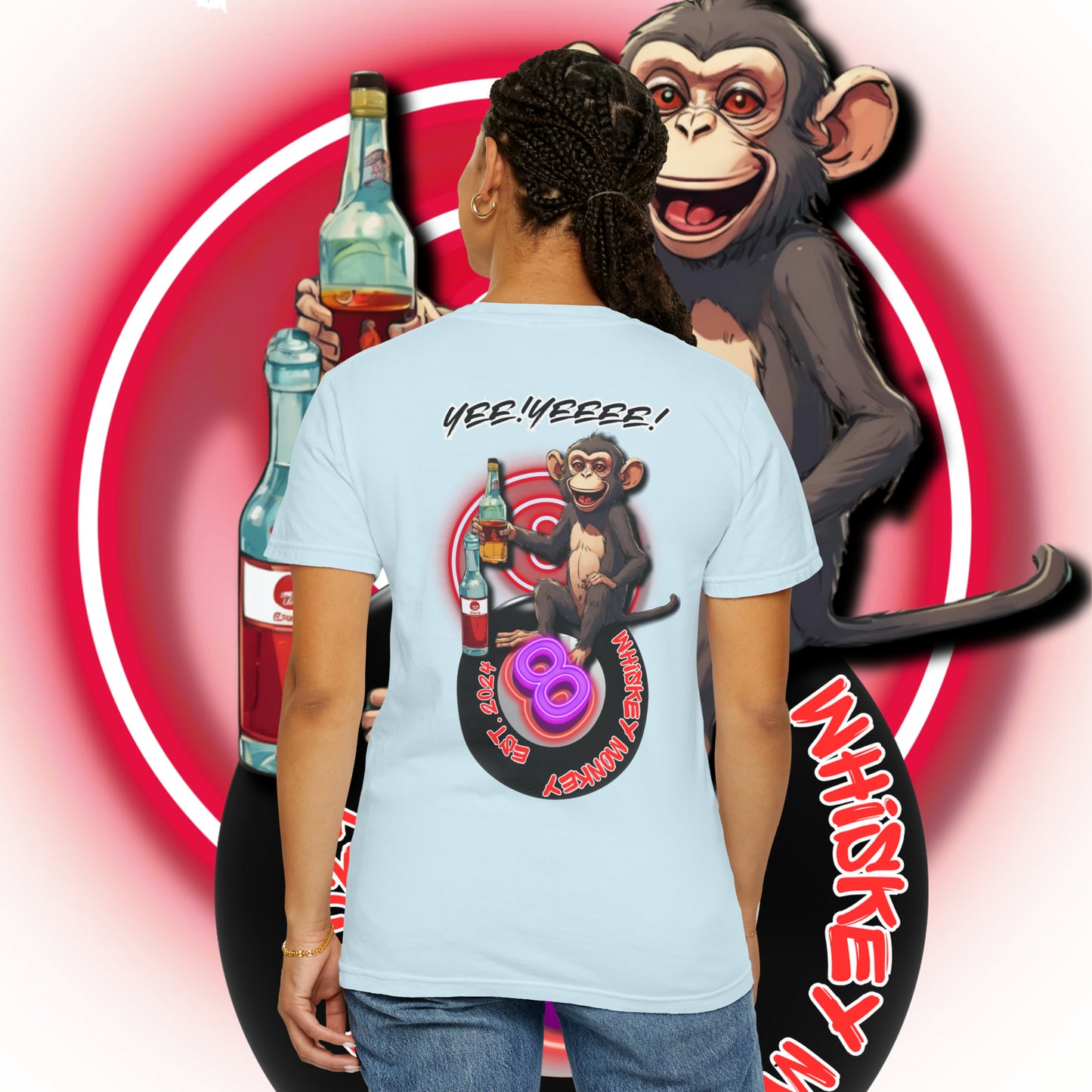 8 Ball Monkey Tee