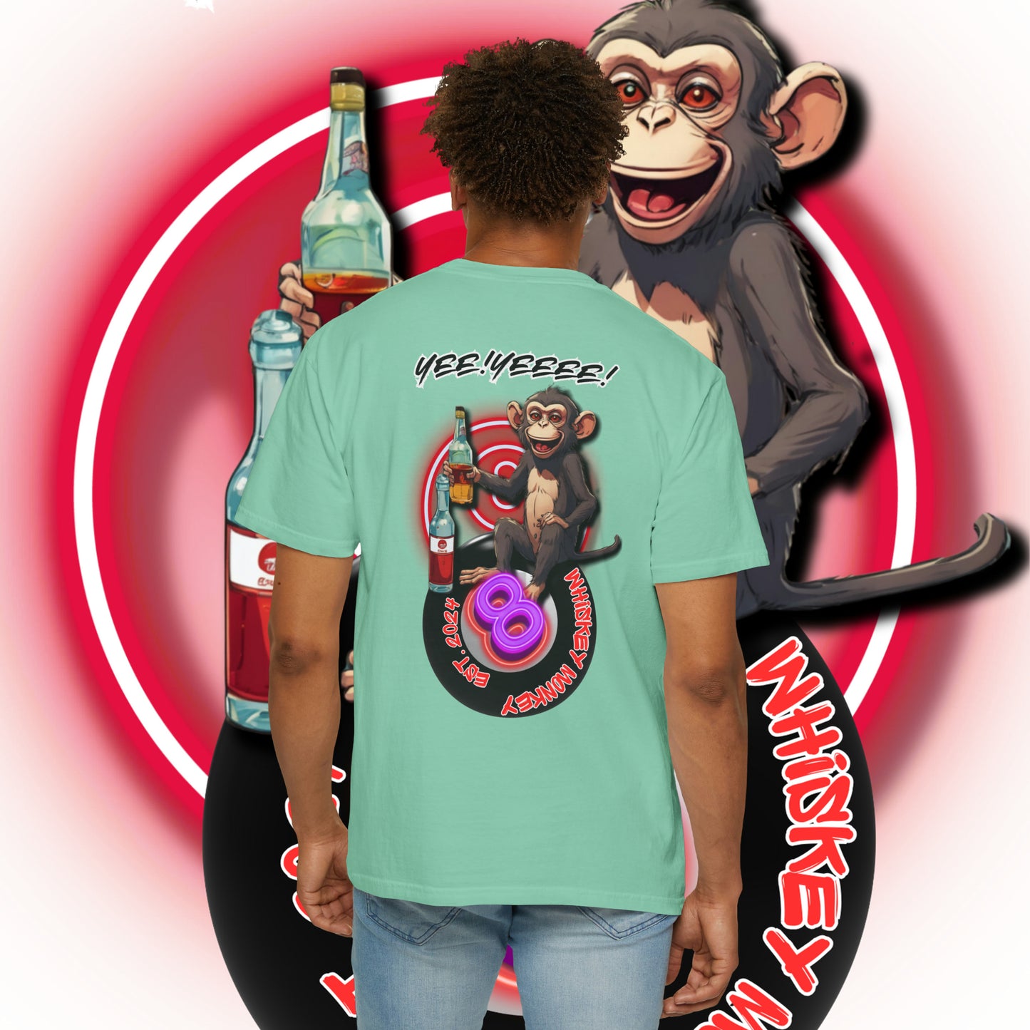 8 Ball Monkey Tee