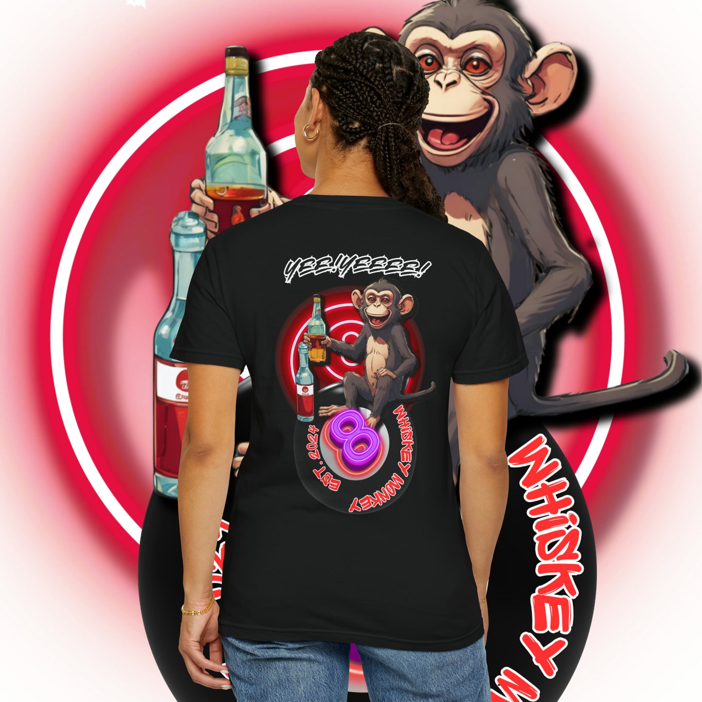 8 Ball Monkey Tee