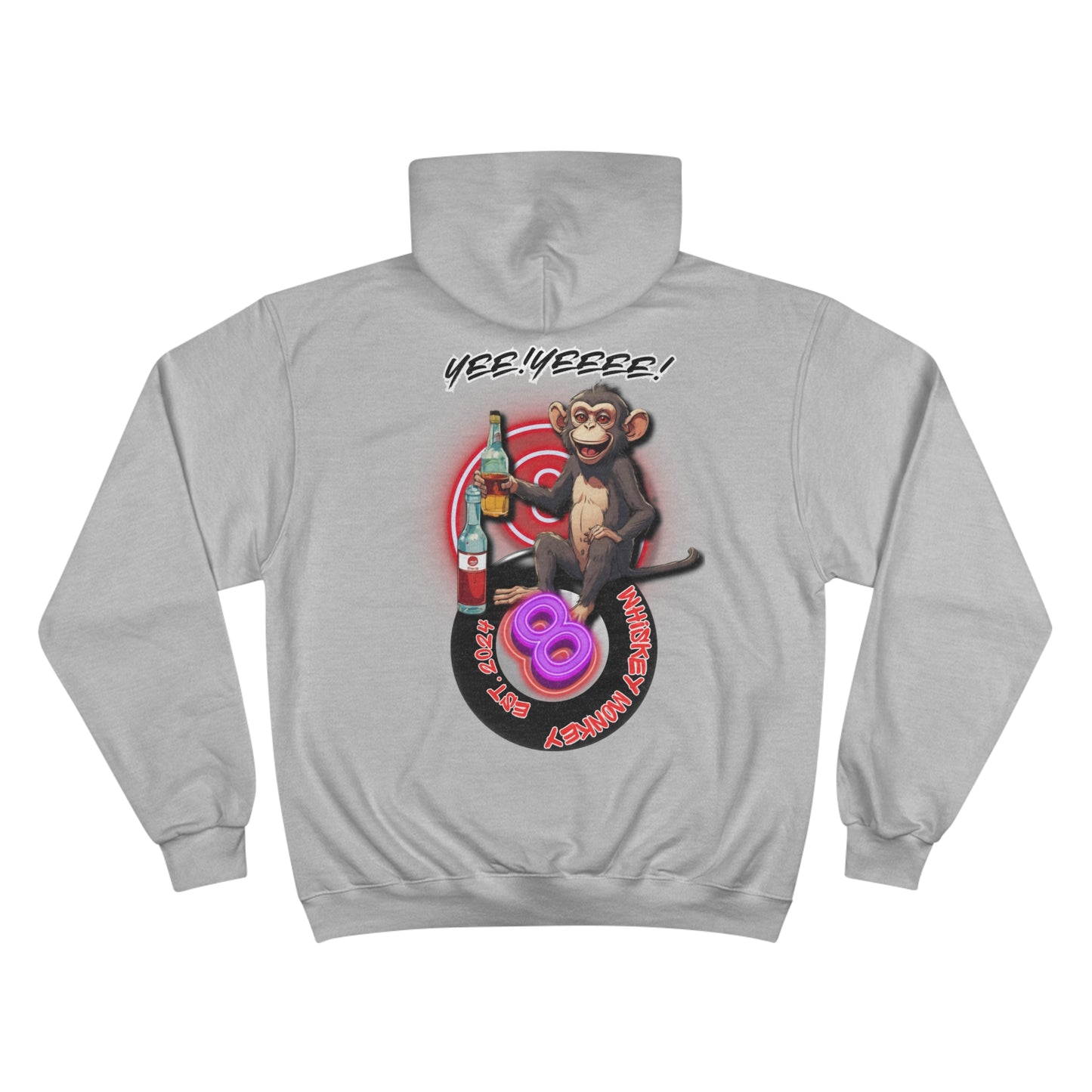 8 Ball Monkey Champion Hoodie