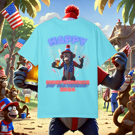 4th Of July Whiskey Monkey Tee