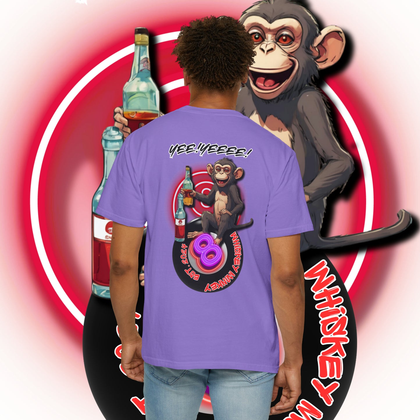 8 Ball Monkey Tee