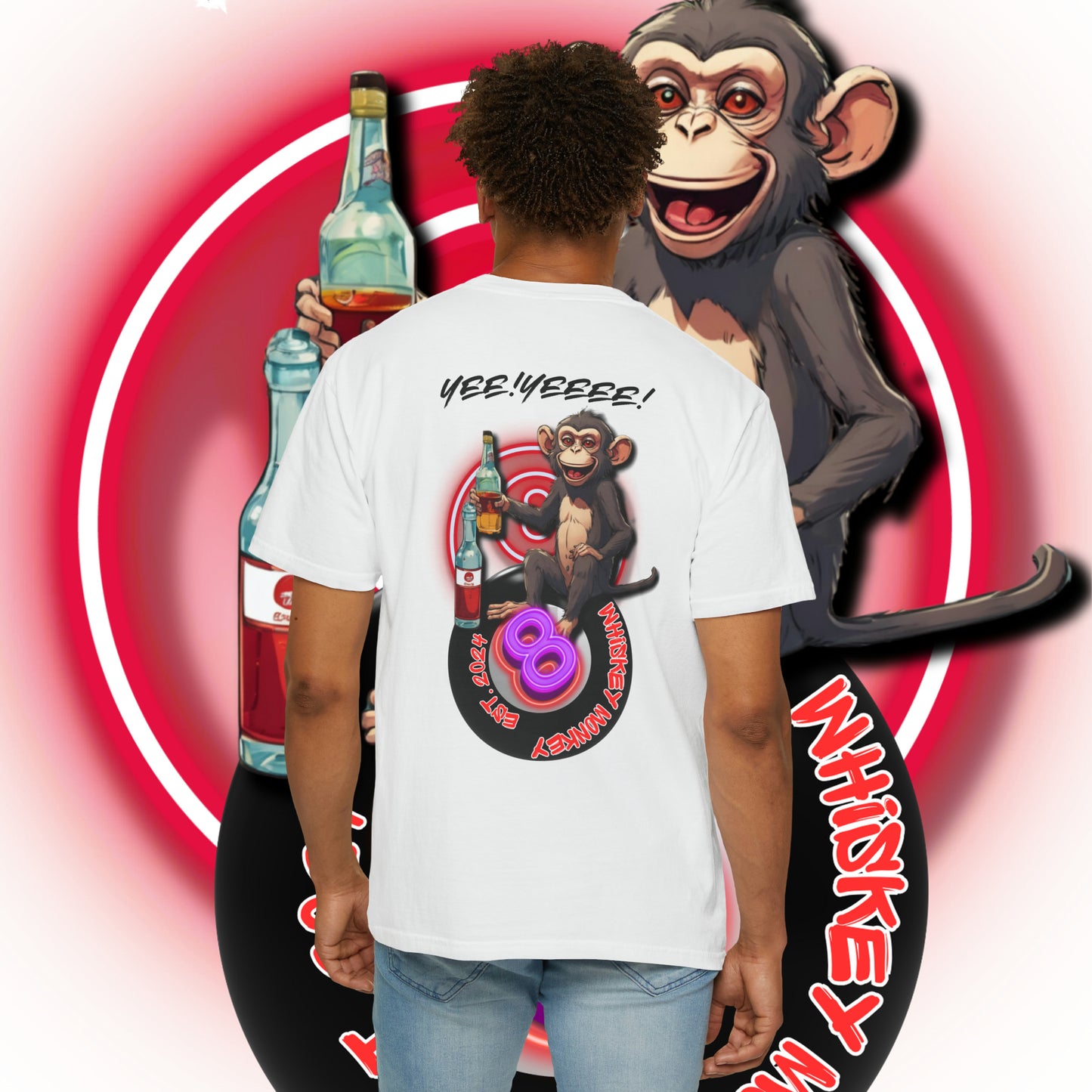 8 Ball Monkey Tee