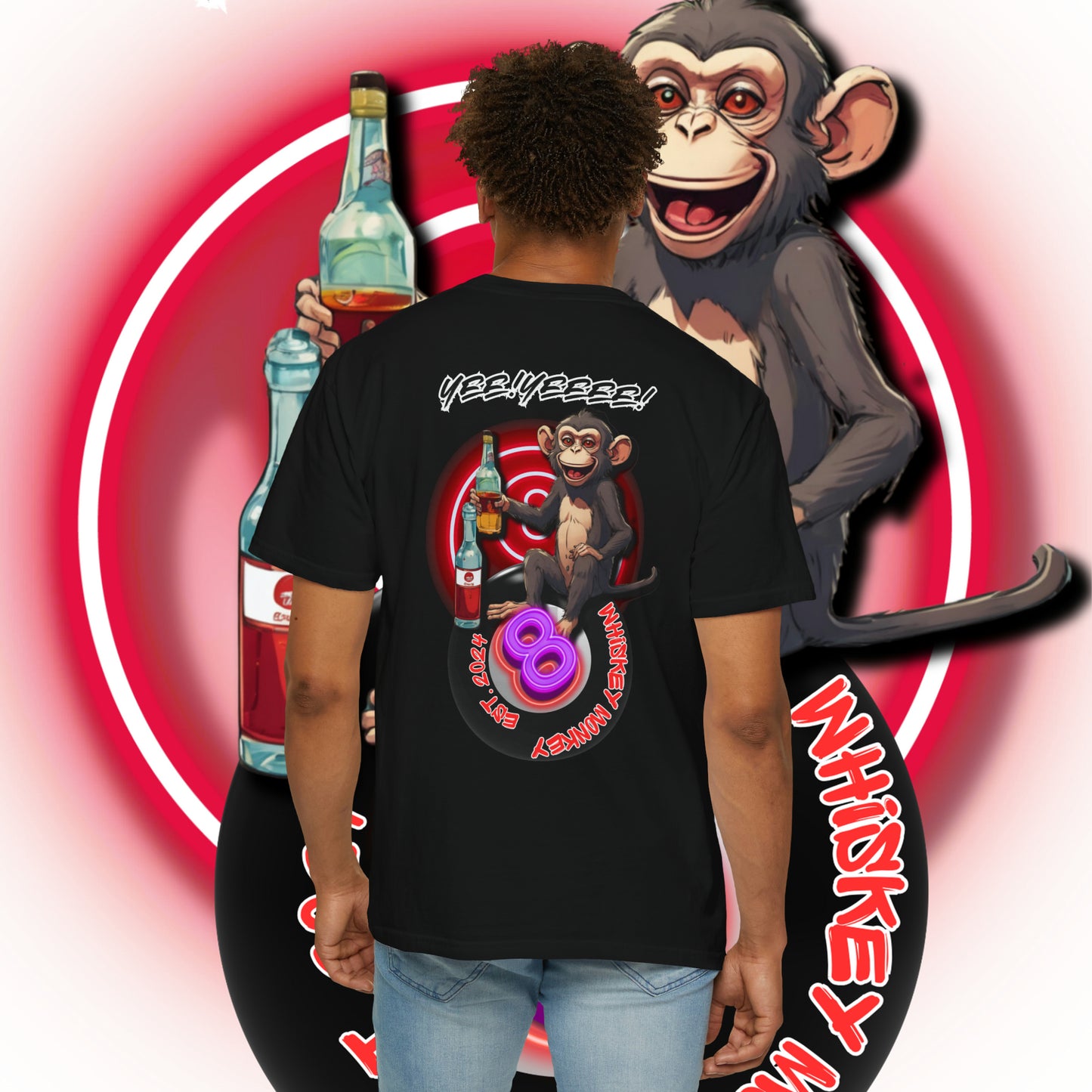 8 Ball Monkey Tee