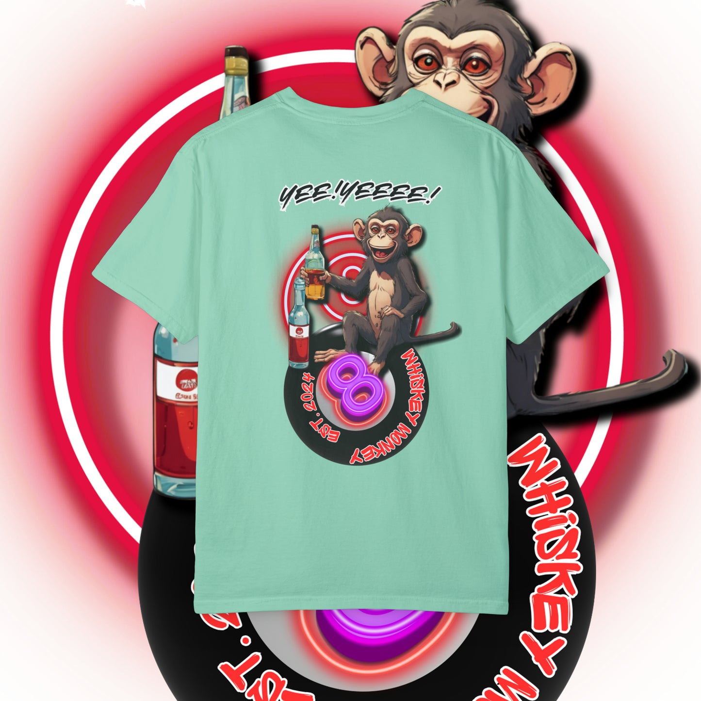 8 Ball Monkey Tee