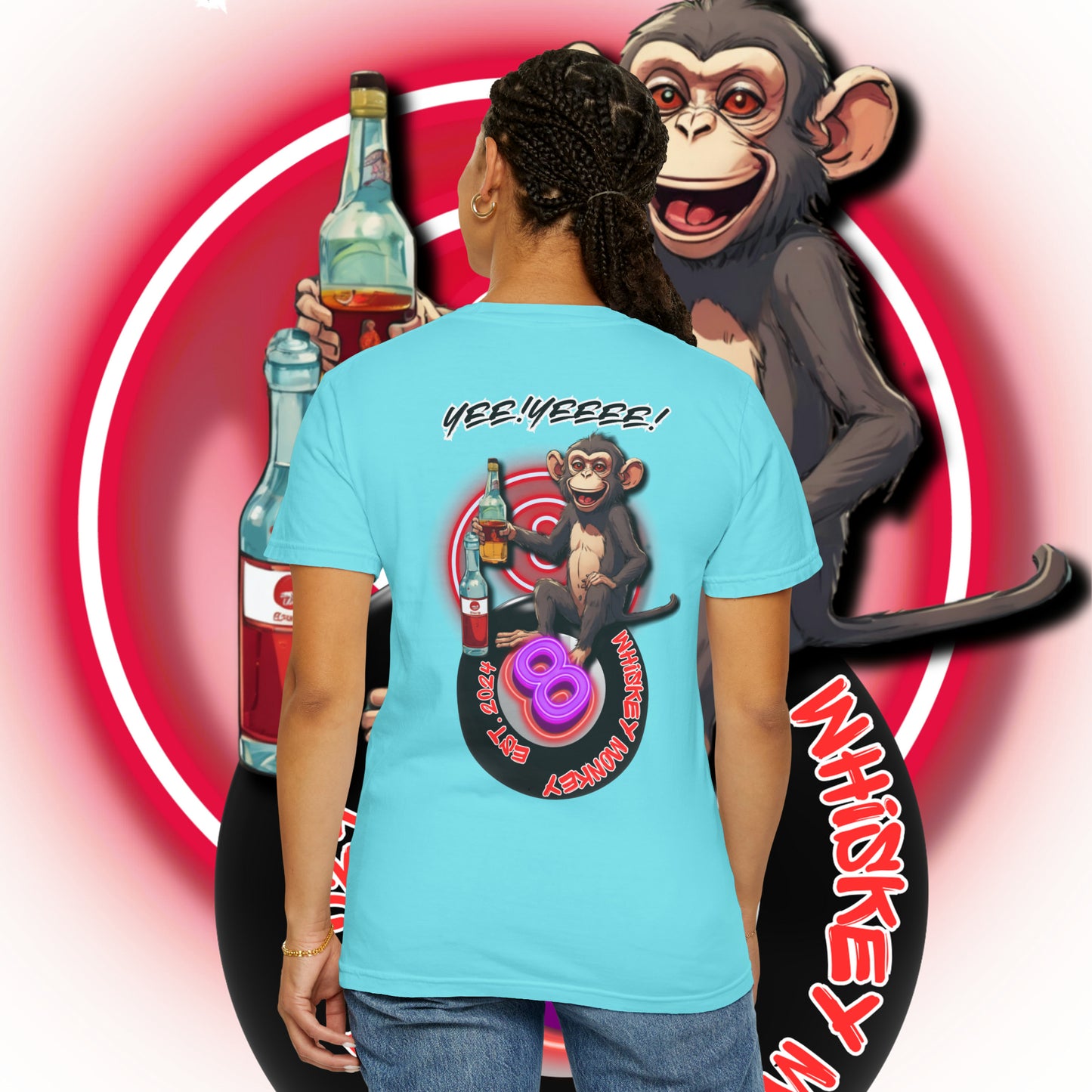 8 Ball Monkey Tee