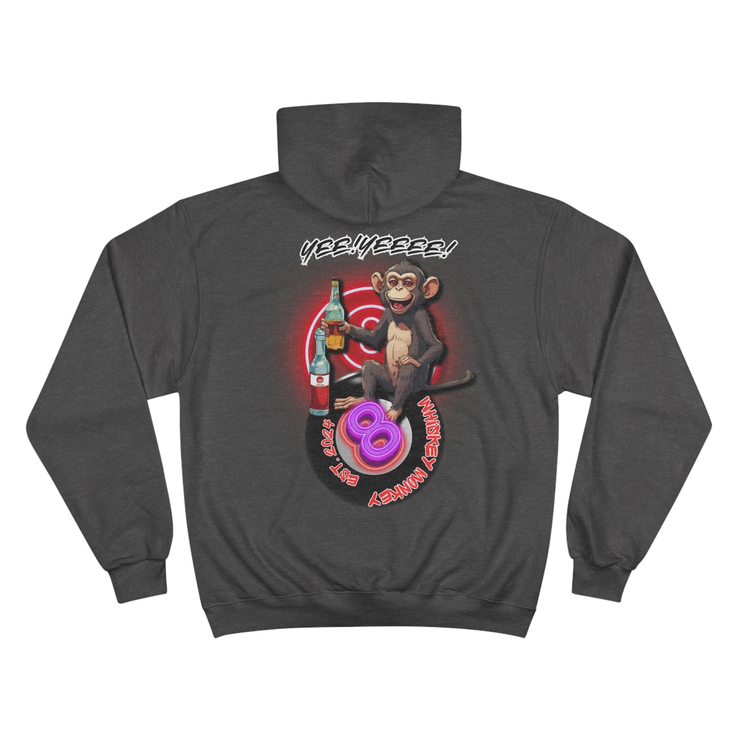 8 Ball Monkey Champion Hoodie