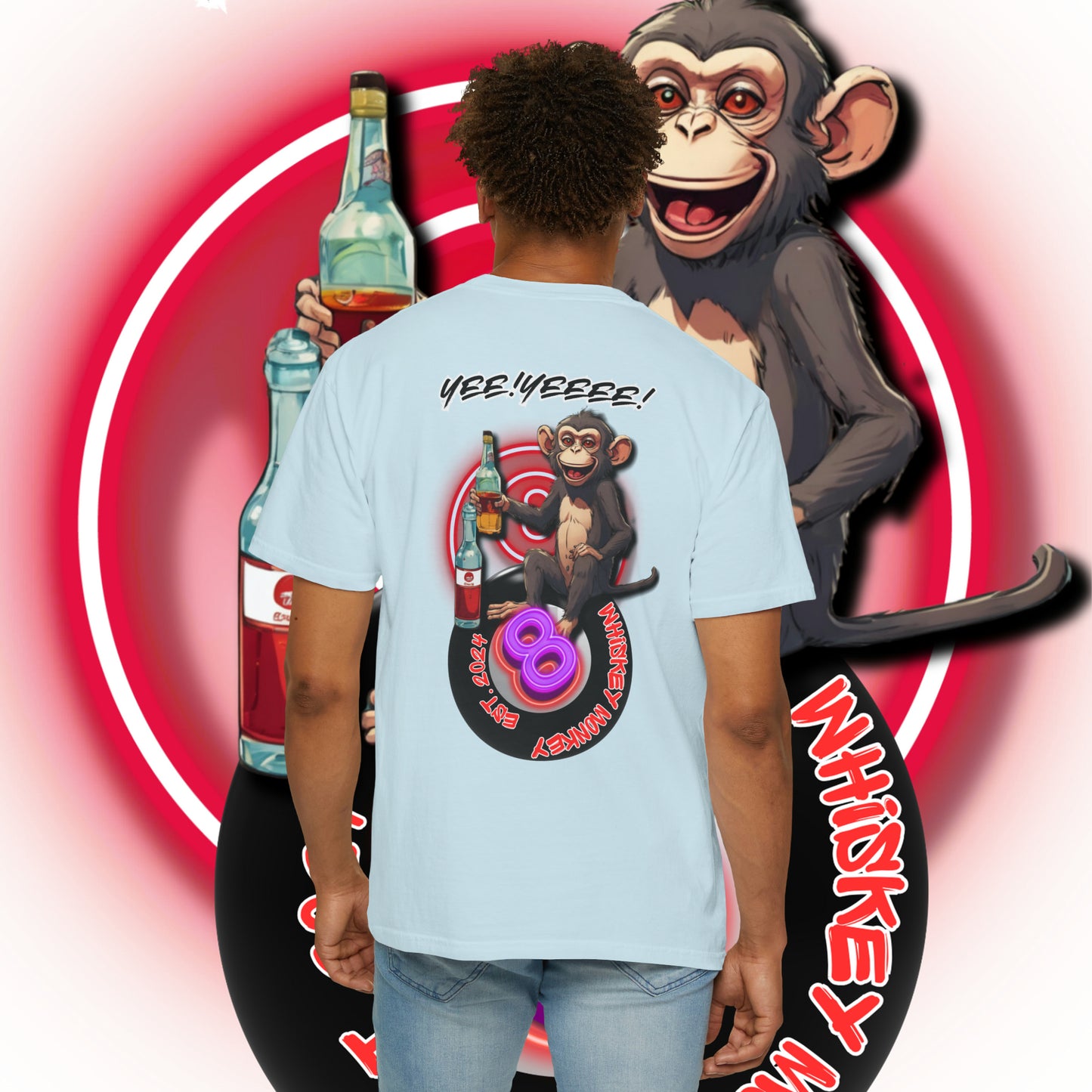 8 Ball Monkey Tee